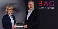 Bild zeigt: Die Geschäftsführung der BAG Smart Analytics Dr. Elke Spahn und Frank Benner (Bild: B+T Unternehmensgruppe)